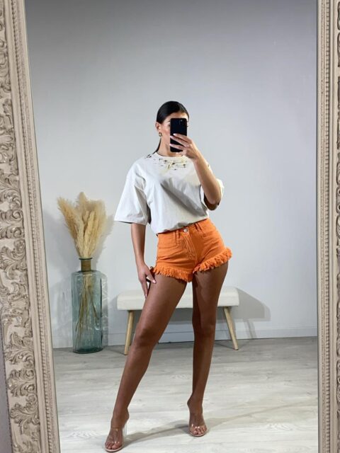 Short à franges