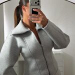VESTE CINTRÉE GRISE
