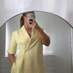 Blazer manche courte JAUNE