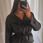 Trench en simili noir
