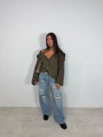 Gilet oversize choco