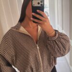 Veste detail marron