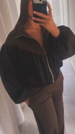 Ensemble jogging marron et noir – Image 4